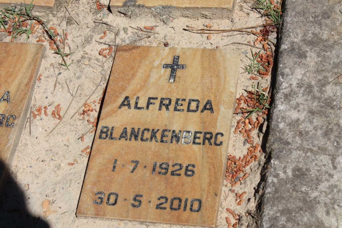 BLANCKENBERG Alfreda 1926-2010