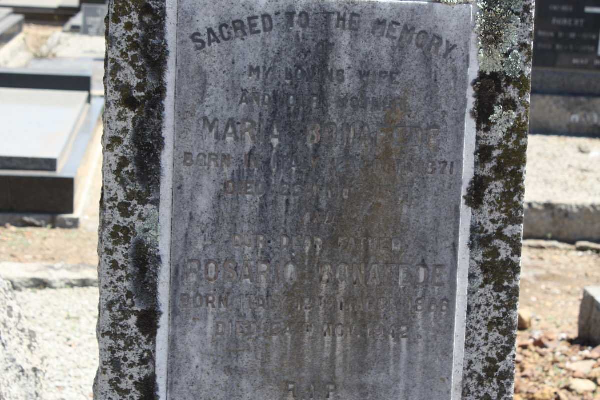 BONAFEDE Rosario 1871-?? &amp; Maria 1888-??