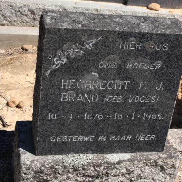 BRAND Heubrecht P.J. nee VOGES 1876-1965
