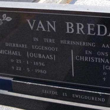 BREDA Michael, van 1896-1980 &amp; Christina Johanna SLABBER 1897-1990