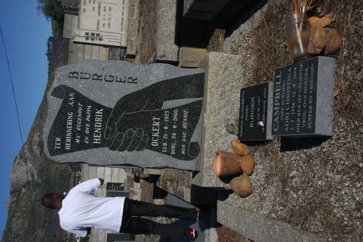 BURGER Hendrik Ockert 1925-1960 &amp; Maria Elizabeth 1927-2002 :: CAMPBELL Adri Christina nee BURGER 1956-2004