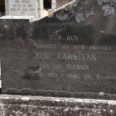 CARSTENS Nelie nee DU PLESSIS 1912-1949