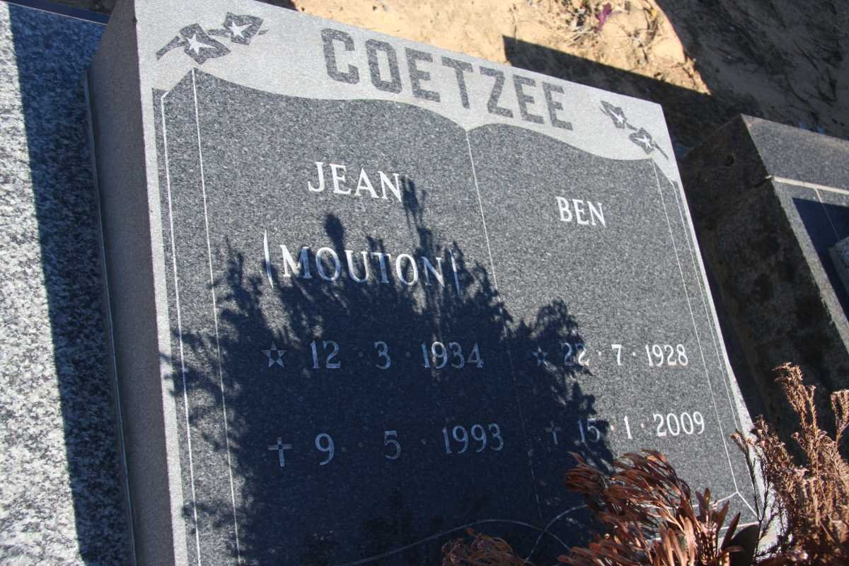 COETZEE Ben 1928-2009 &amp; Jean MOUTON 1934-1993