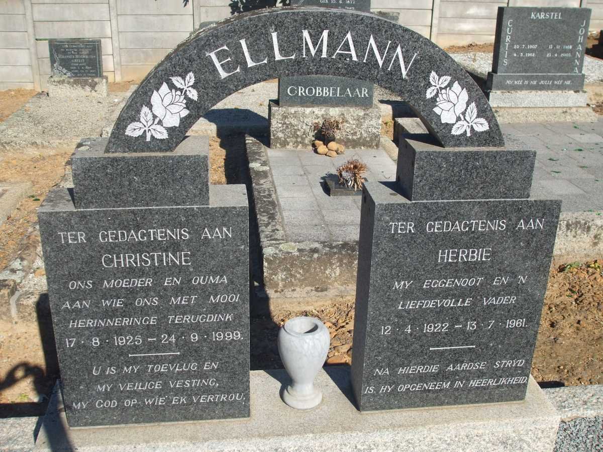 ELLMANN Herbie 1922-1961 &amp; Christine 1925-1999