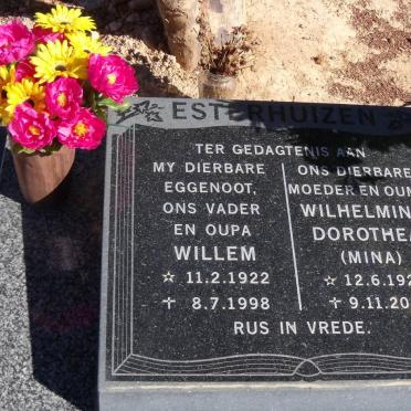 ESTERHUIZEN Willem 1922-1998 &amp; Wilhelmina Dorothea 1934-2010