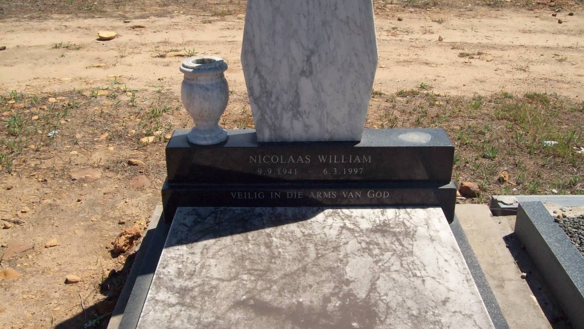 FOURIE Nicolaas William 1941-1997