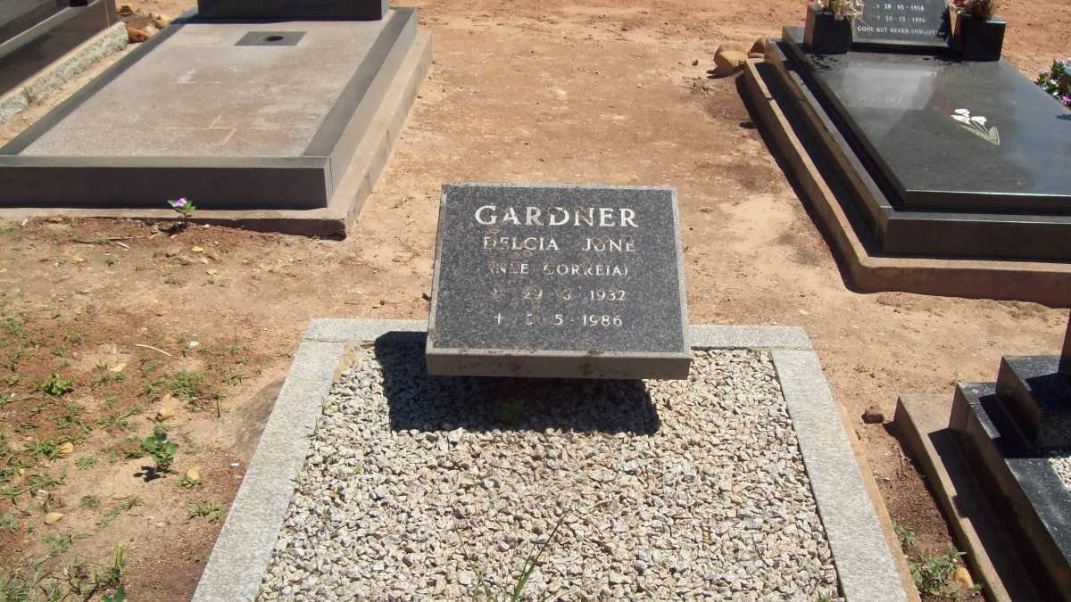 GARDNER Delcia June nee CORREIA 1932-1986