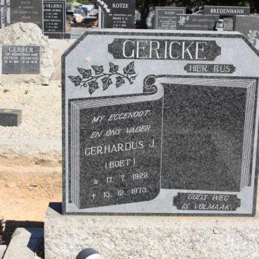 GERICKE Gerhardus J. 1922-1973