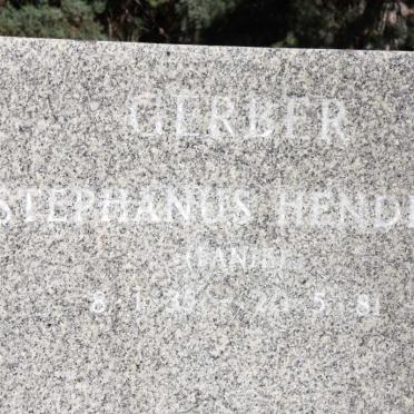 GERBER Stephanus Hendrik 1938-1981