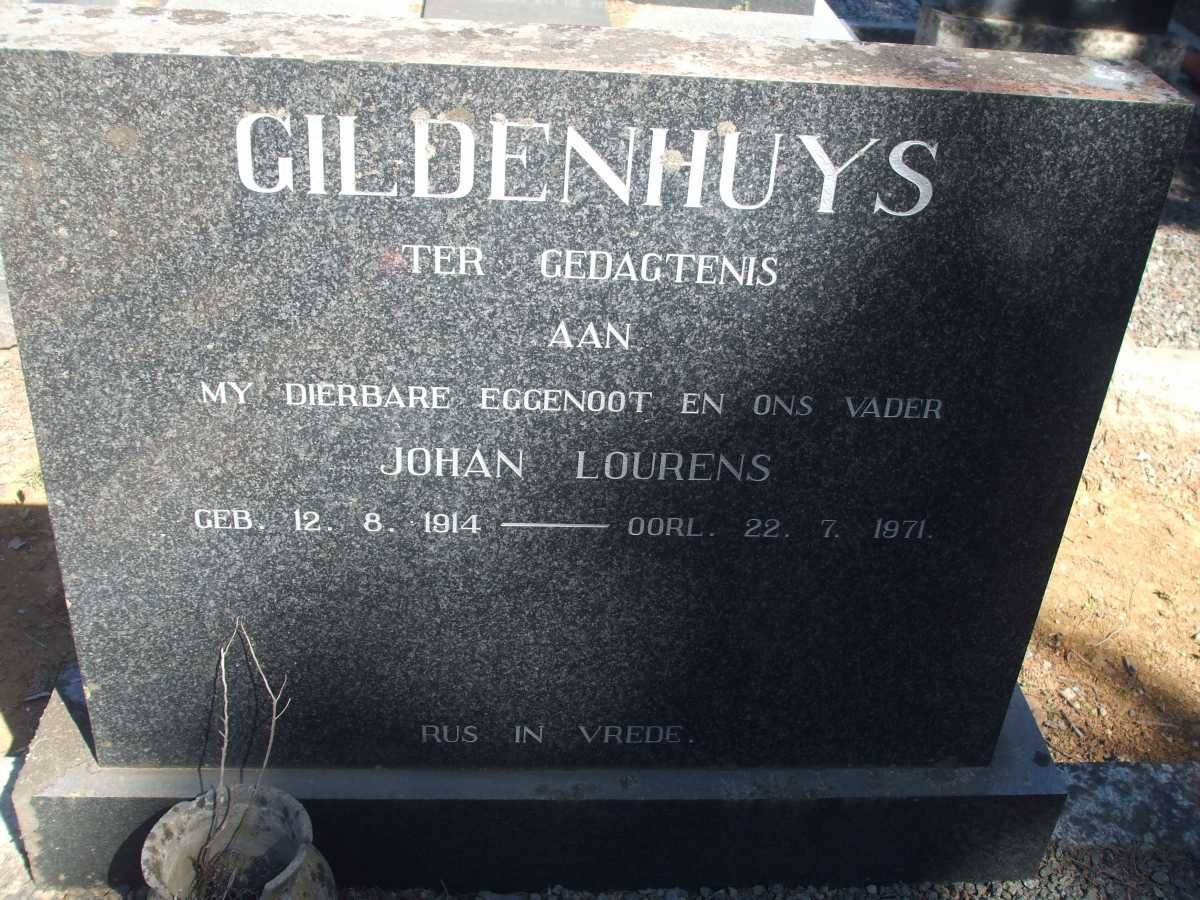 GILDENHUYS Johan Lourens 1914-1971