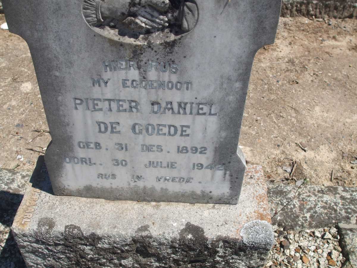 GOEDE Pieter Daniel, de 1892-1942