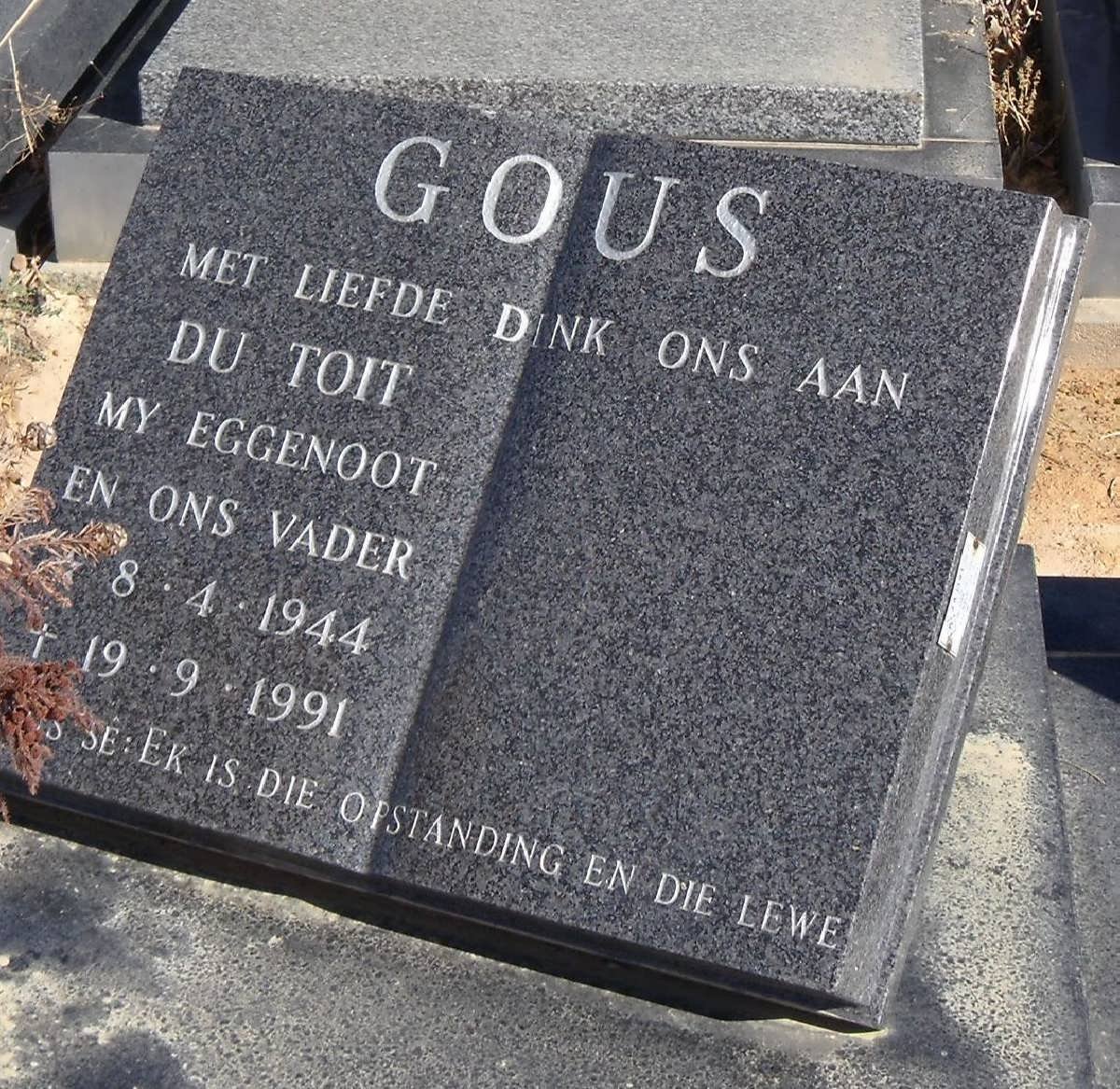 GOUS Du Toit 1944-1991