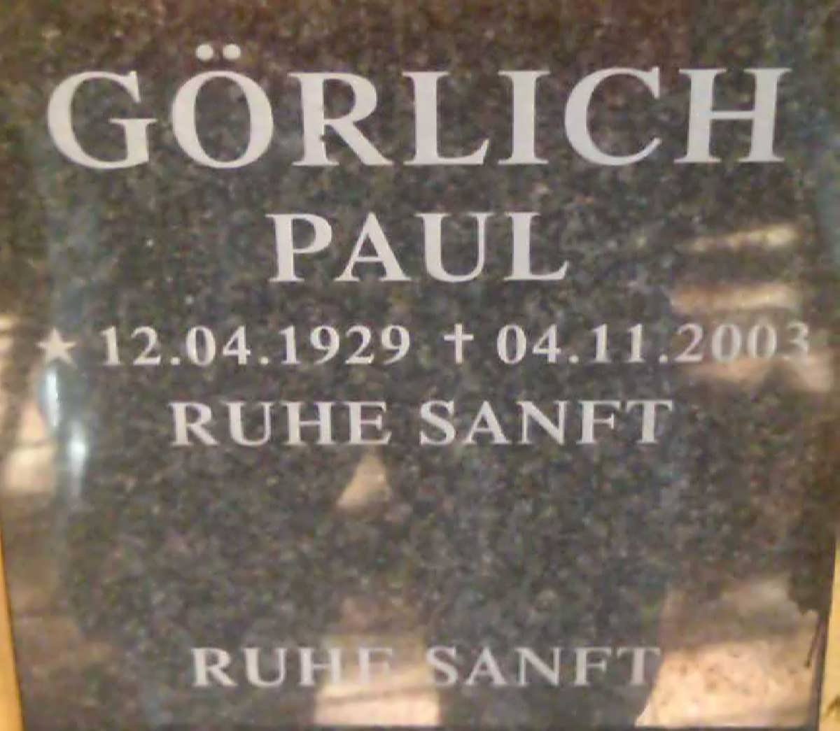 GÖRLICH Paul 1929-2003
