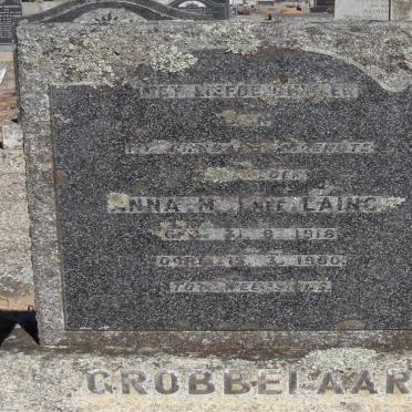 GROBBELAAR Anna M. nee LAING 1918-1950