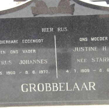 GROBBELAAR Petrus Johannes 1900-1970 &amp; Justine H.M. STARK 1909-1998