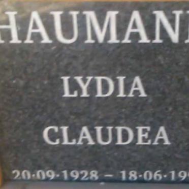 HAUMANN Lydia Claudea 1928-1997