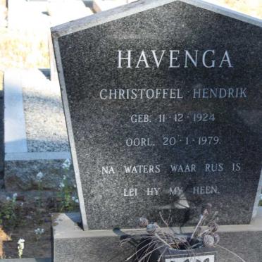HAVENGA Christoffel Hendrik 1924-1979