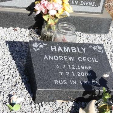 HAMBLY Cecil Stanley 1931-1981 &amp; Francina Susanna W. 1934-2003 :: HAMBLY Andrew Cecil 1956-2008 