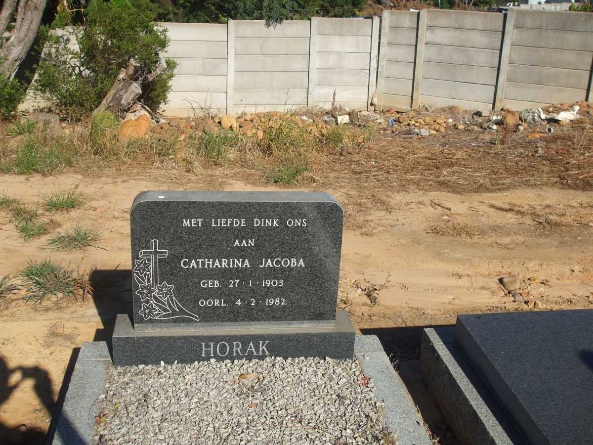 HORAK Catharina Jacoba 1903-1982