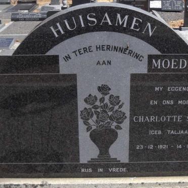 HUISAMEN Charlotte Sophia nee TALJAARD 1921-1969