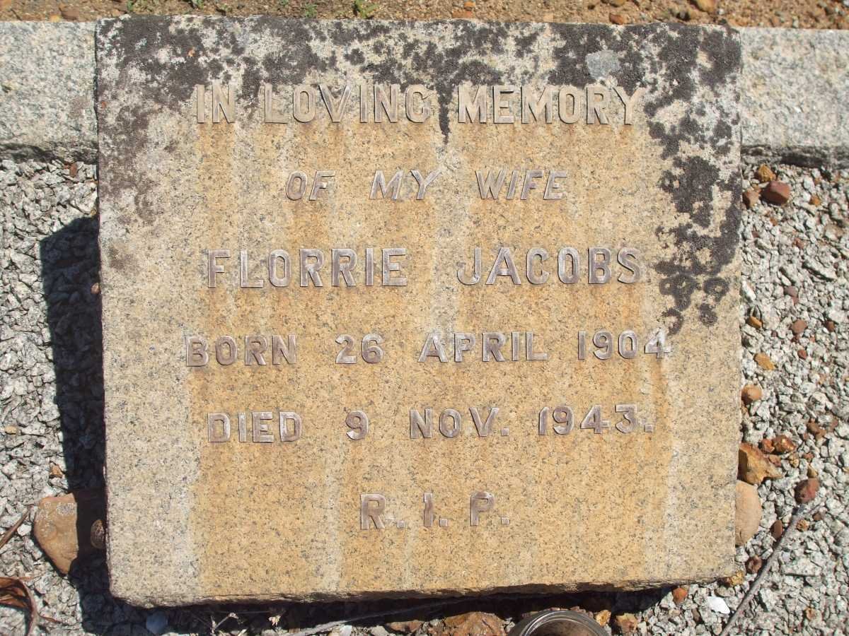 JACOBS Florrie 1904-1943