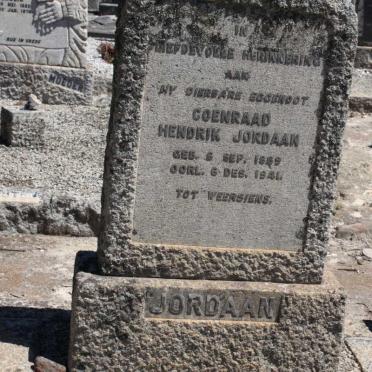 JORDAAN Coenraad Hendrik 1889-1941