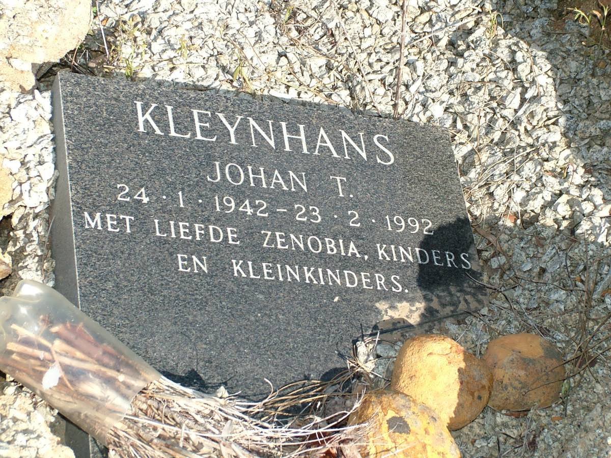 KLEYNHANS Johan T. 1942-1992