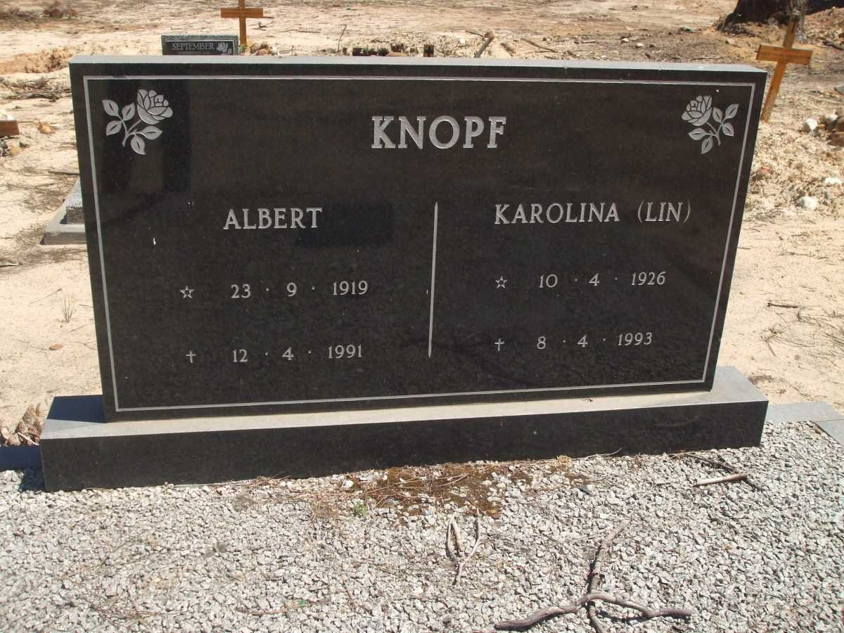 KNOPF Albert 1919-1991 &amp; Karolina 1926-1993