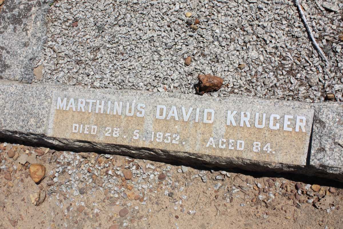 KRUGER Marthinus David -1952