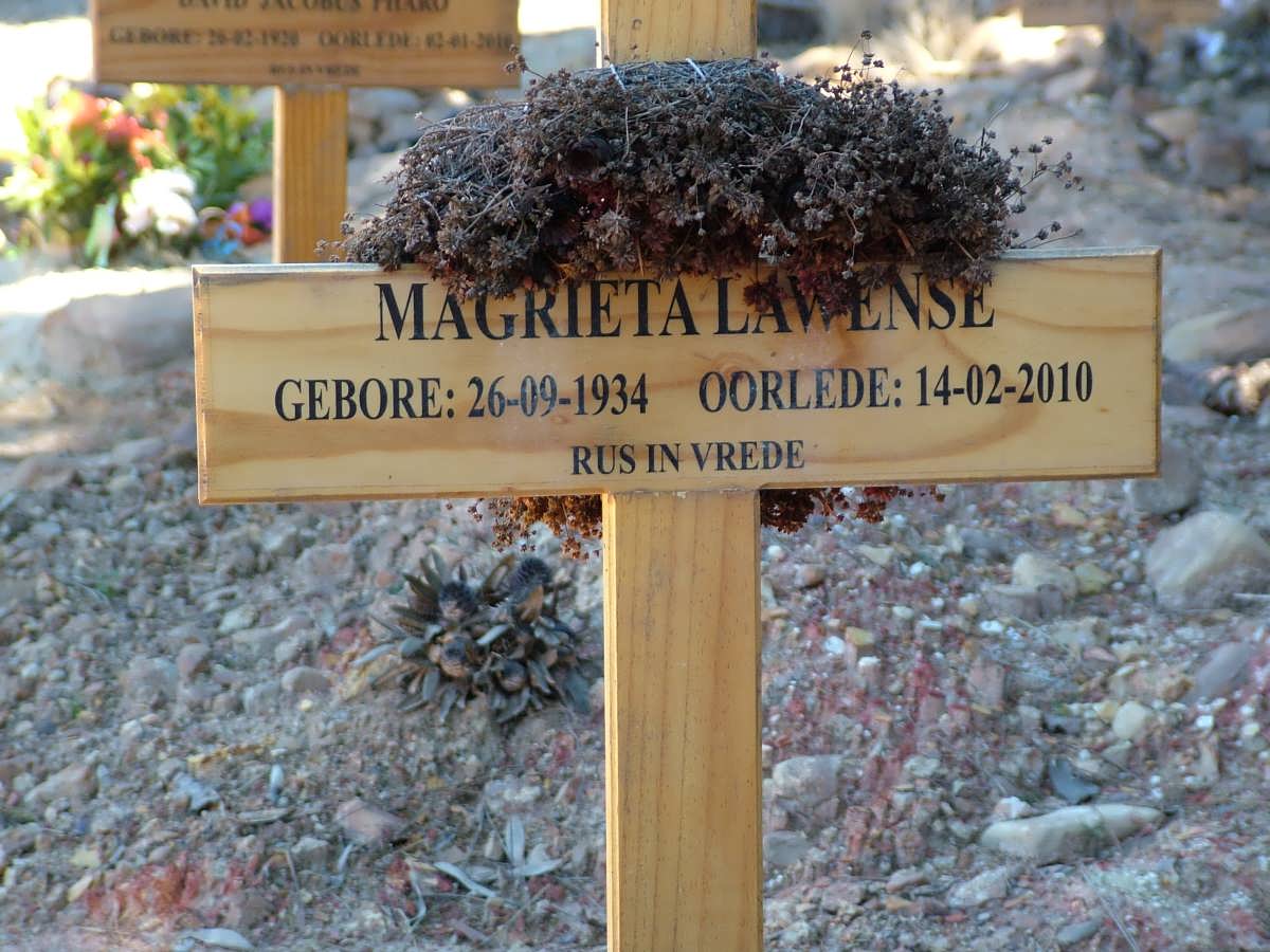 LAWENSE Magrieta 1934-2010