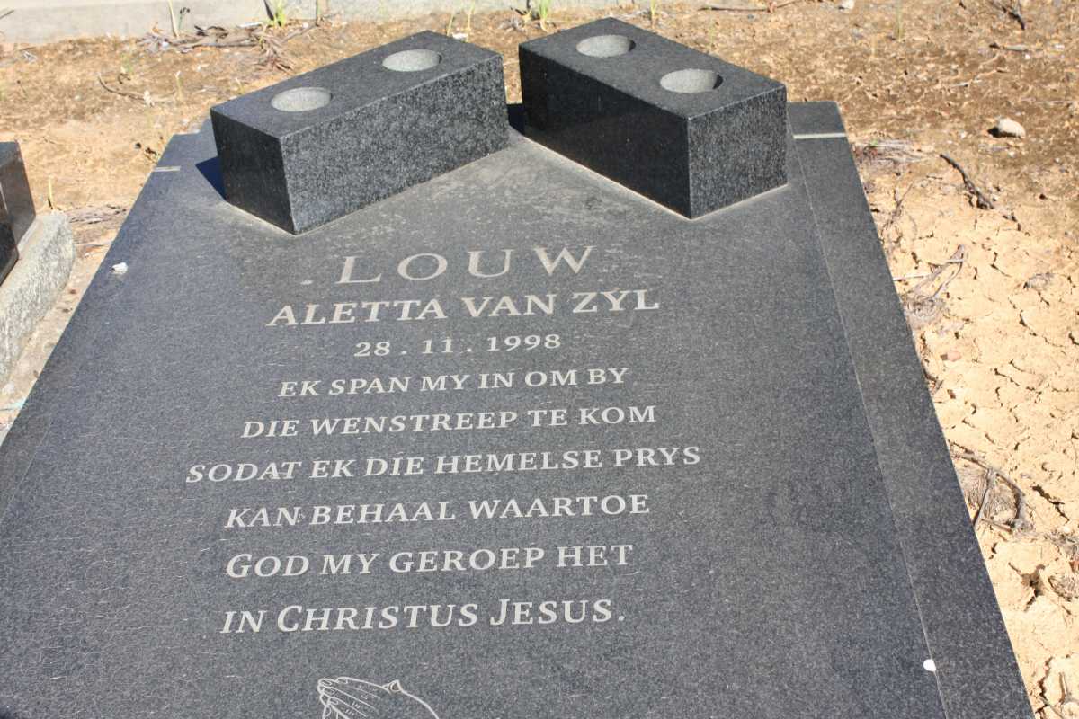 LOUW Aletta van Zyl -1998