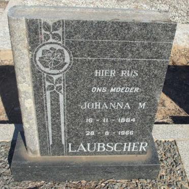 LAUBSCHER Johanna M. 1884-1966