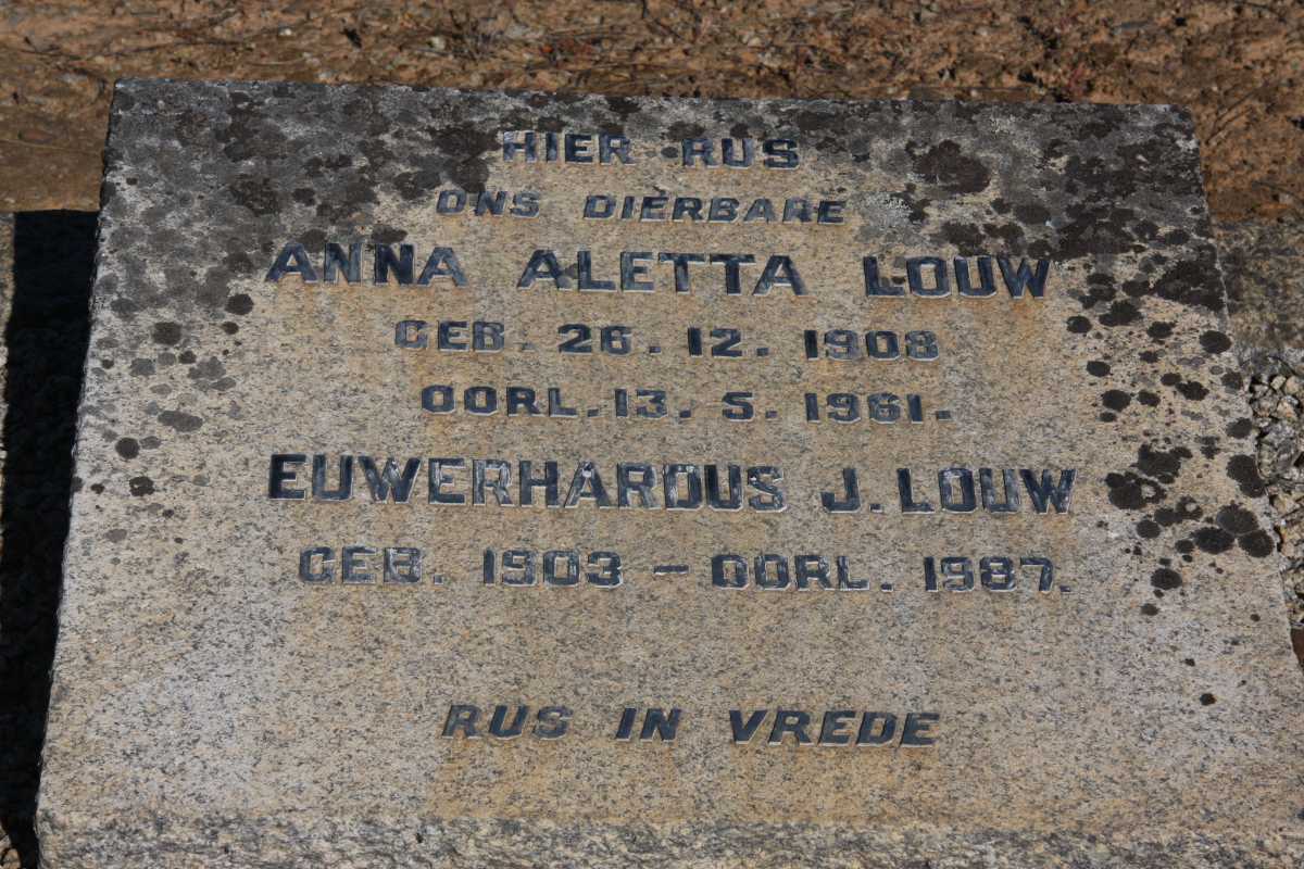 LOUW Euwerhardus J. 1903-19?7 & Anna Aletta 1908-1961