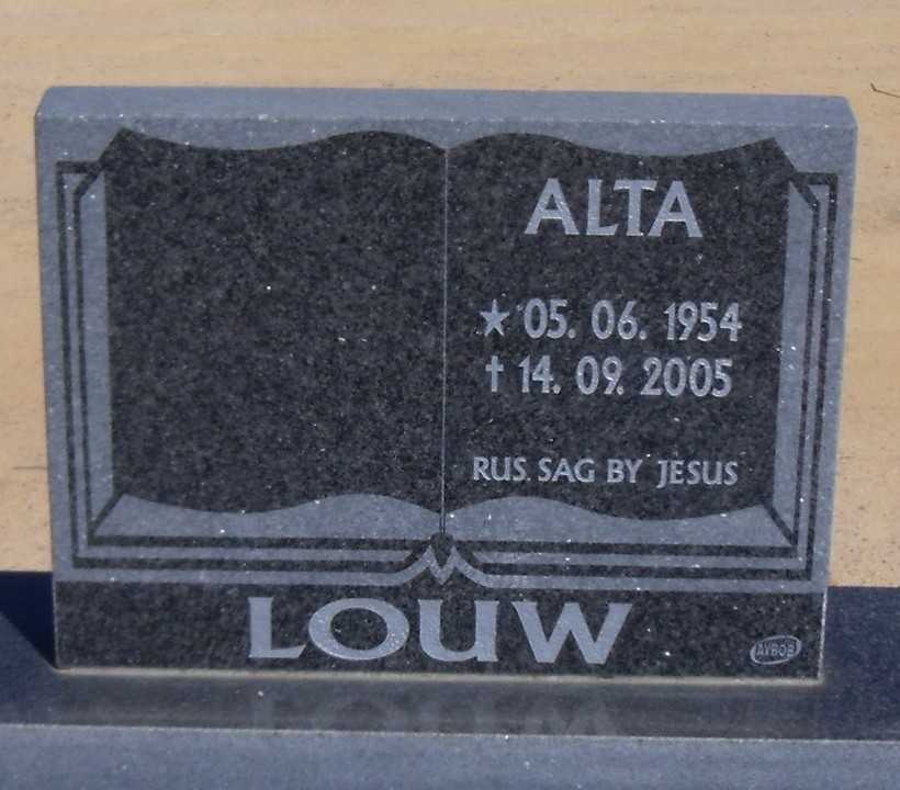 LOUW Alta 1954-2005
