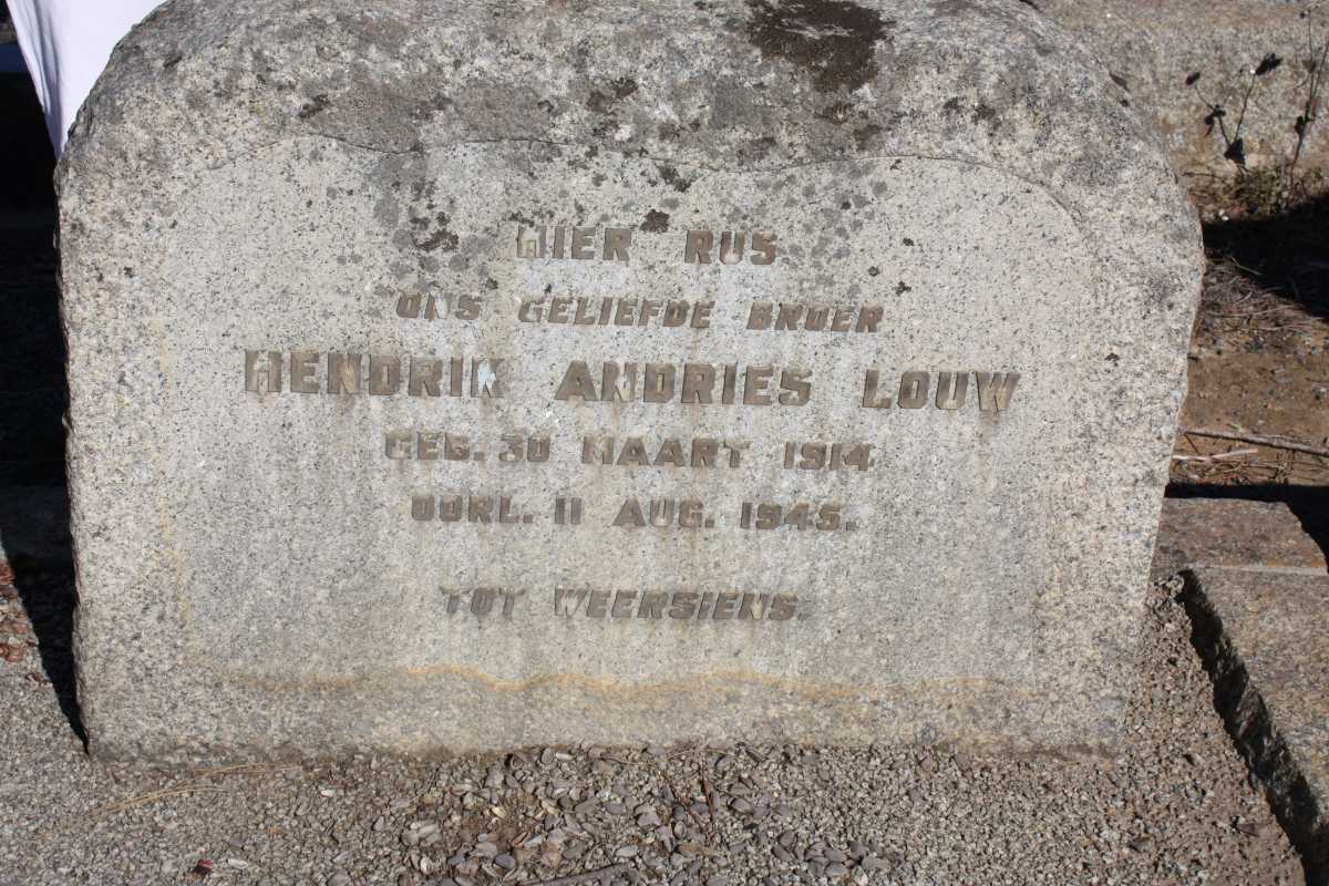 LOUW Hendrik Andries 1914-1945