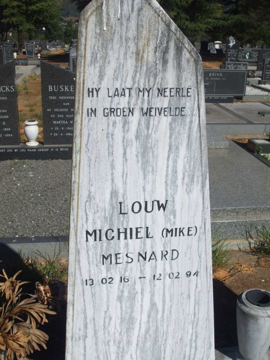 LOUW Michiel Mesnard 1916-1994