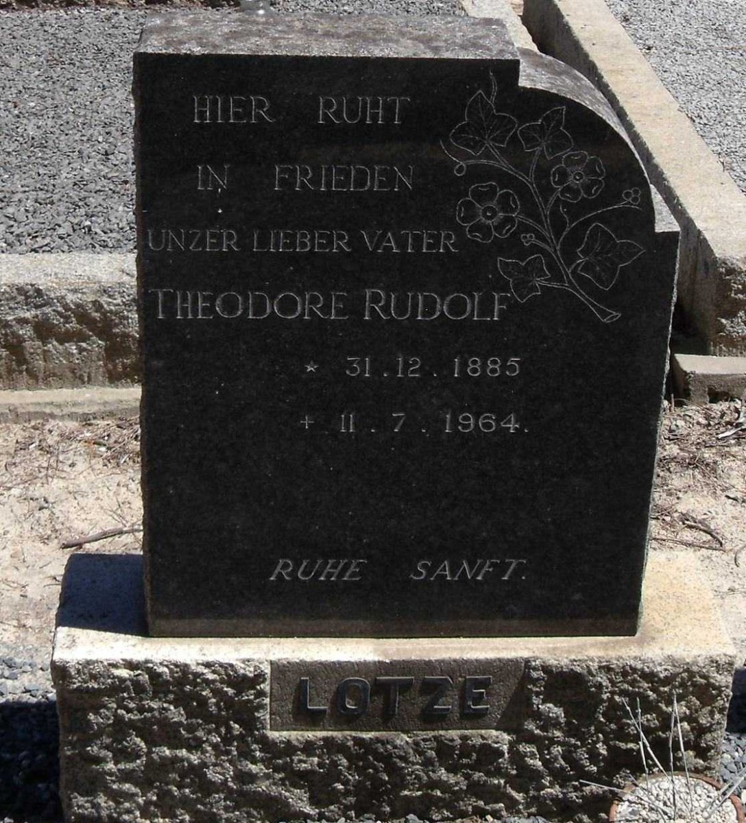 LOTZE Theodore Rudolf 1885-1964