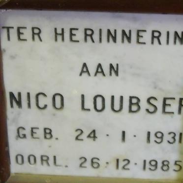 LOUBSER Nico 1931-1985