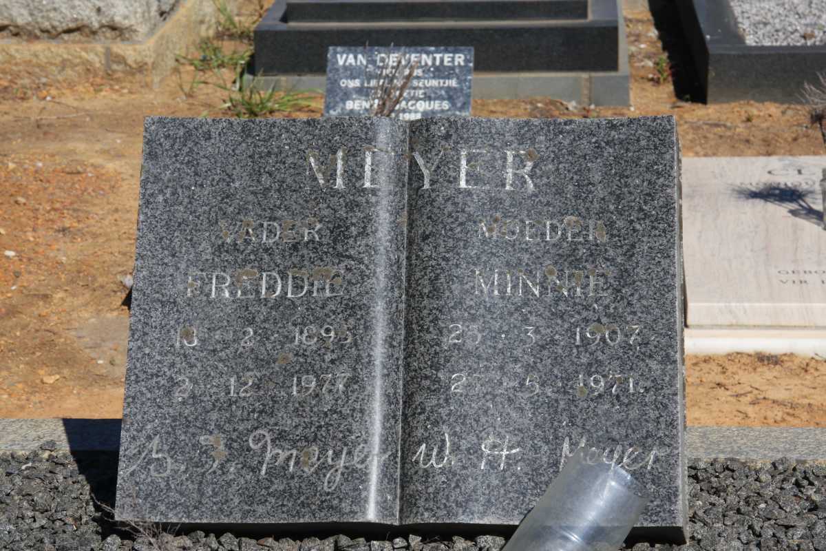 MEYER Freddie 189?-1977 & Minnie 1907-1971