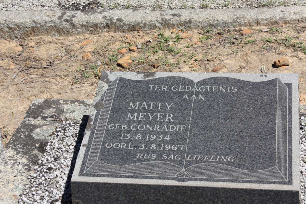 MEYER Matty nee CONRADIE 1934-1967