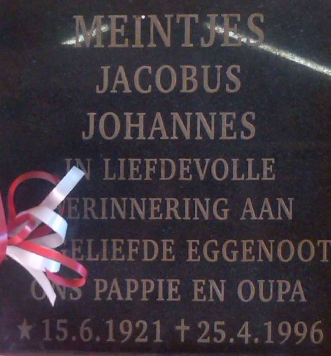 MEINTJES Jacobus Johannes 1921-1996