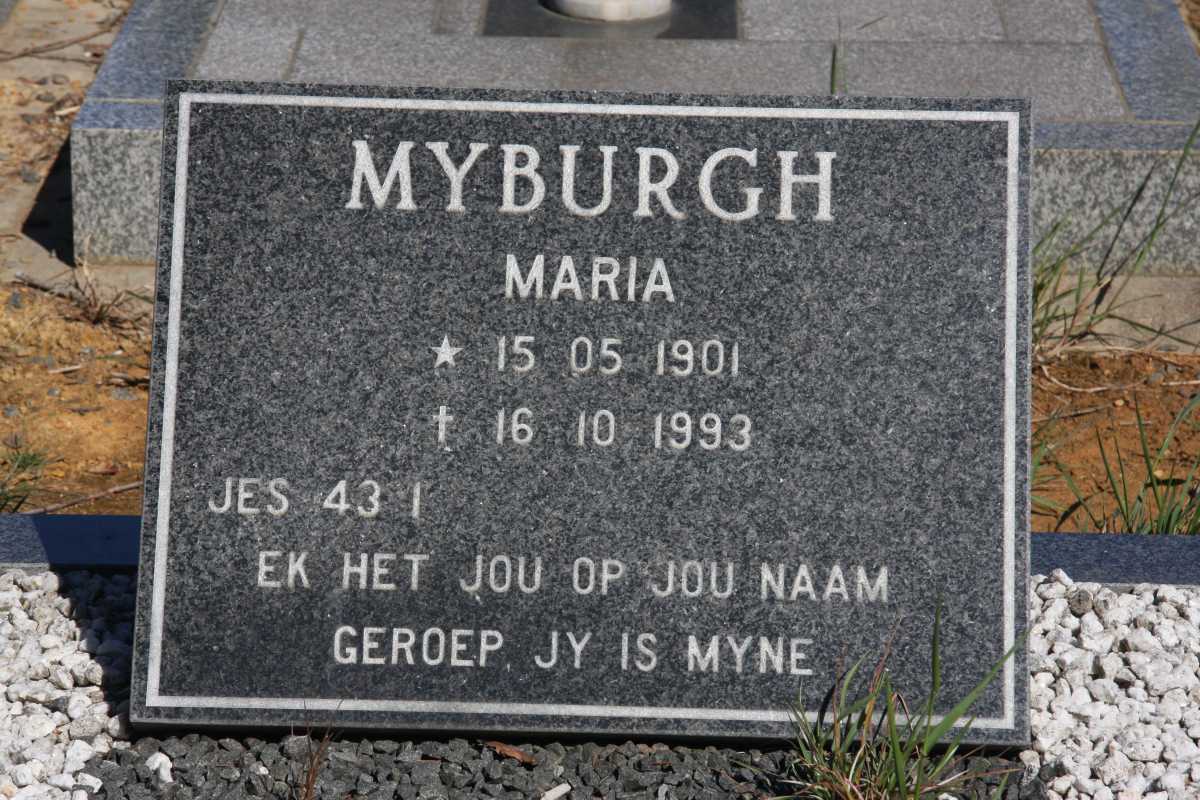 MYBURGH Maria 1901-1993
