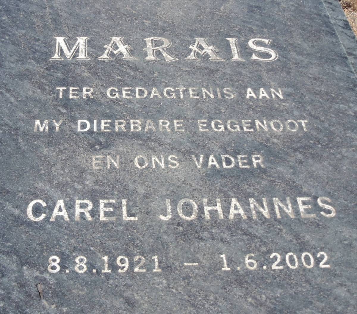 MARAIS Carel Johannes 1921-2002