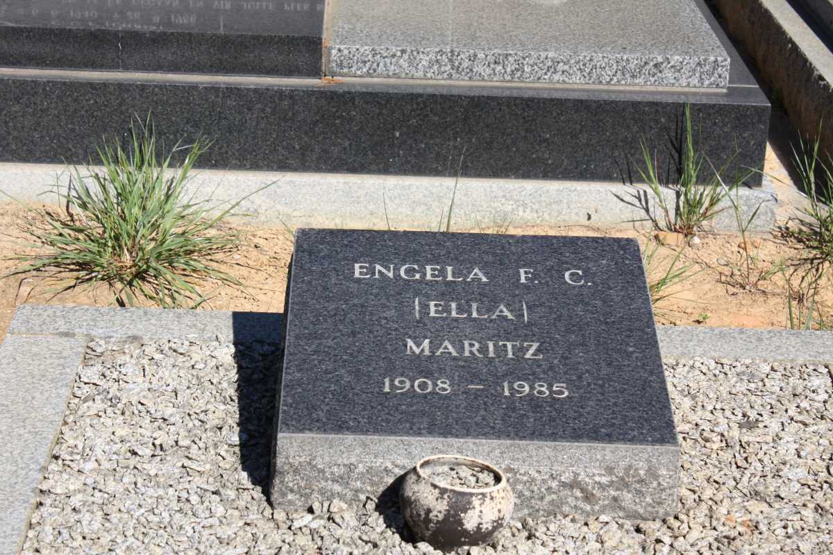 MARITZ Engela F.C. 1908-1985