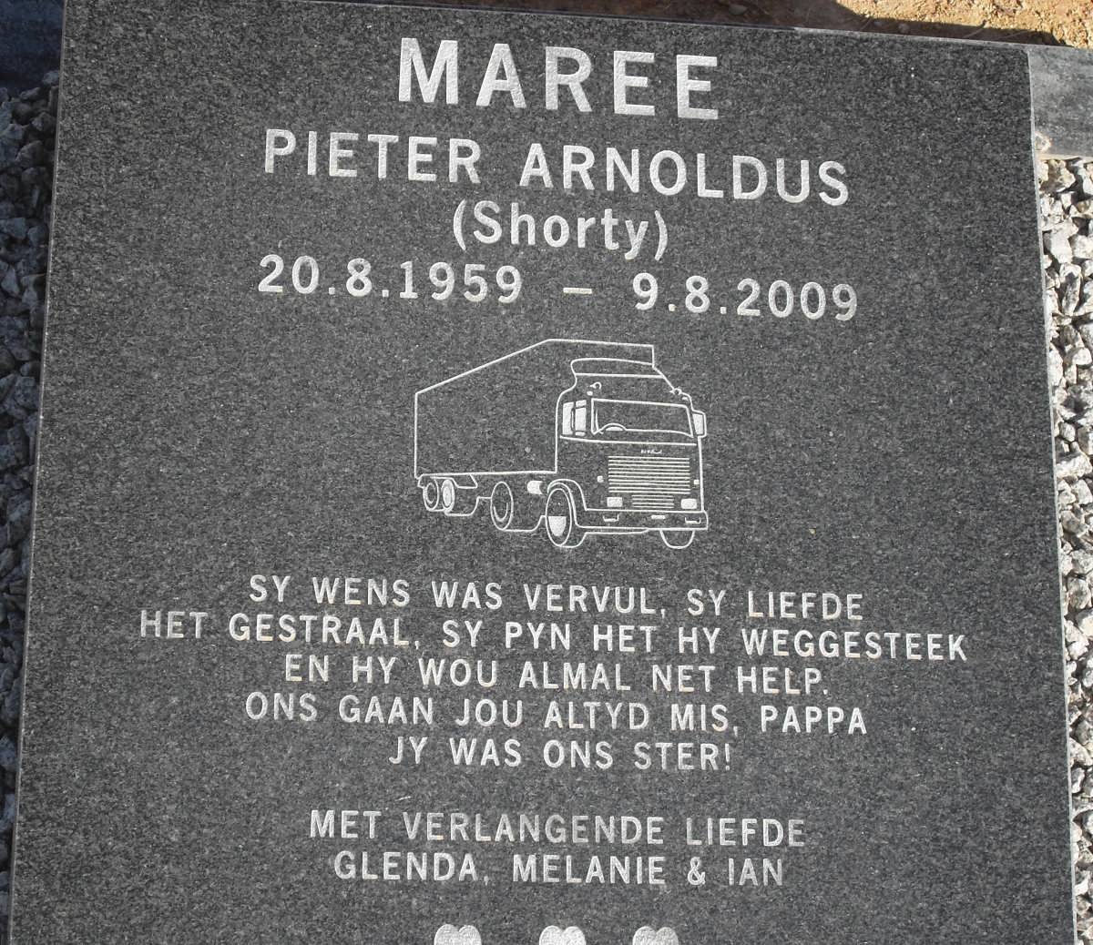 MAREE Pieter Arnoldus 1959-2009