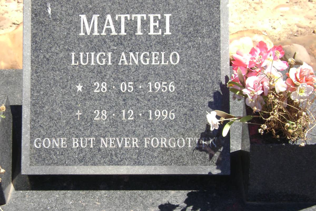 MATTEI Luigi Angelo 1956-1996