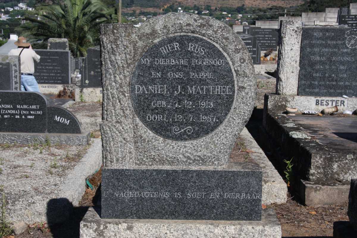 MATTHEE Daniel J. 1913-1957