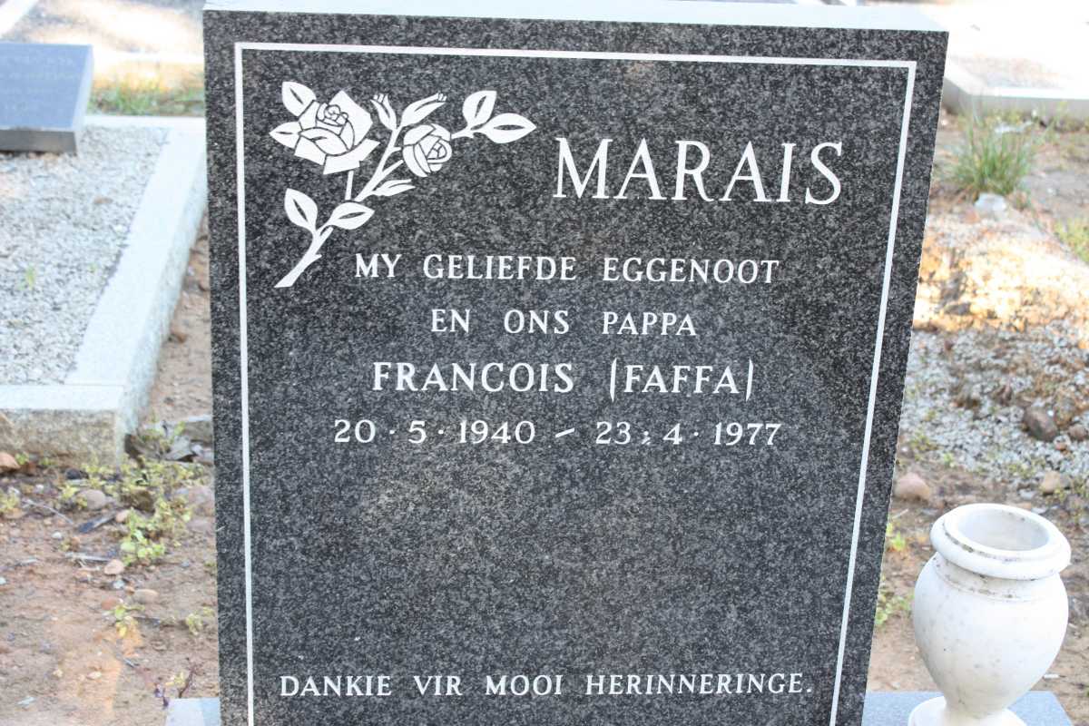 MARAIS Franscois 1940-1977