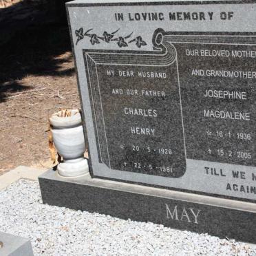MAY Charles Henry 1926-1991 & Josephine Magdalene 1936-2005