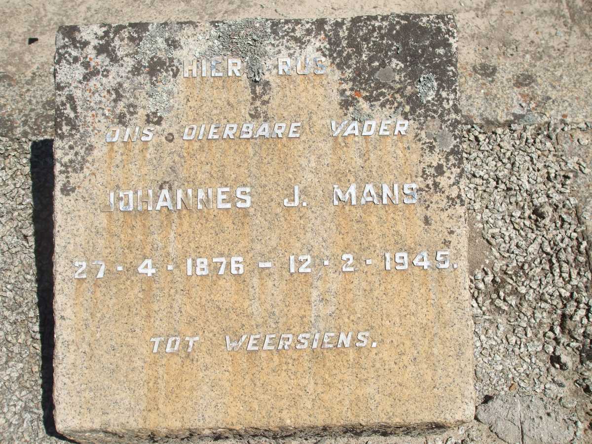 MANS Johannes J. 1876-1945